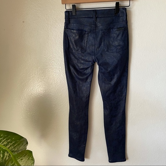 7 For All Mankind | Snakeskin Print Skinny Jeans - Picture 3 of 6